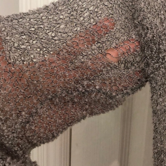 Grey Feathered Cardigan - Picture 5 of 5